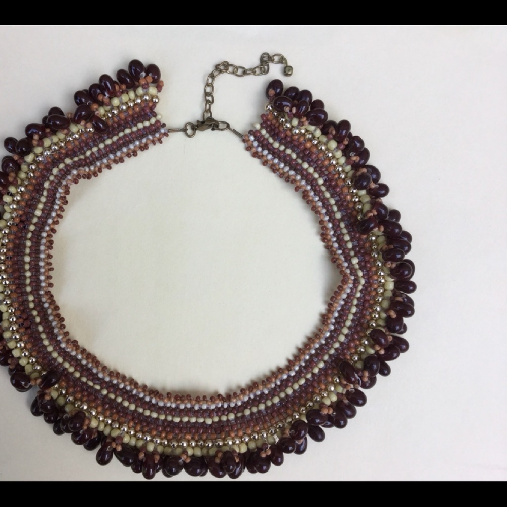 Neutral Toned Beaded Necklace